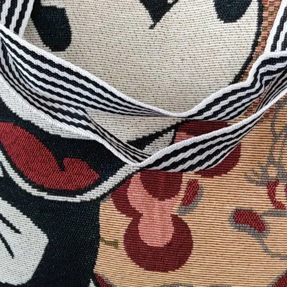 Disney Mickey Mouse Tapestry Tote NWOT - Picture 3 of 9